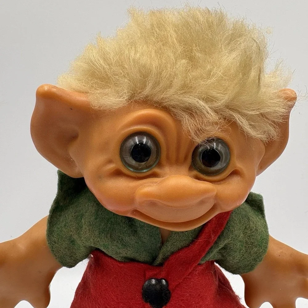 1960's Thomas Dam Original Figurine Troll Doll Bank Toy Coin Savings Denmark